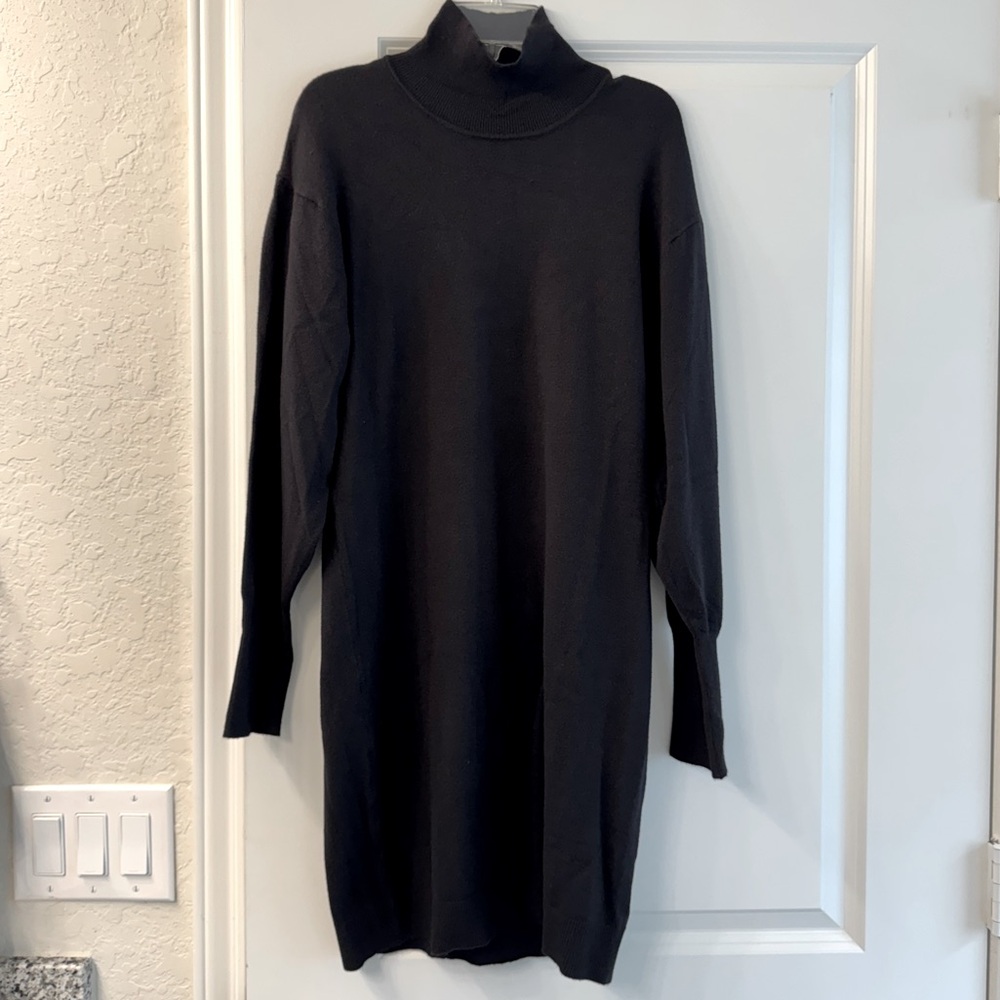 Black Turtleneck Sweater Dress